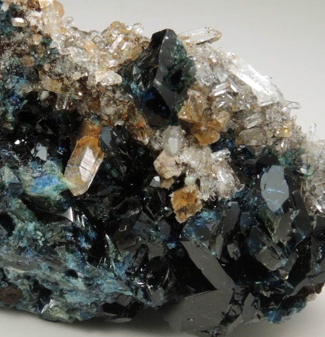 Lazulite, Siderite, Quartz from Rapid Creek, 70 km northwest of Aklavik, Yukon, Canada