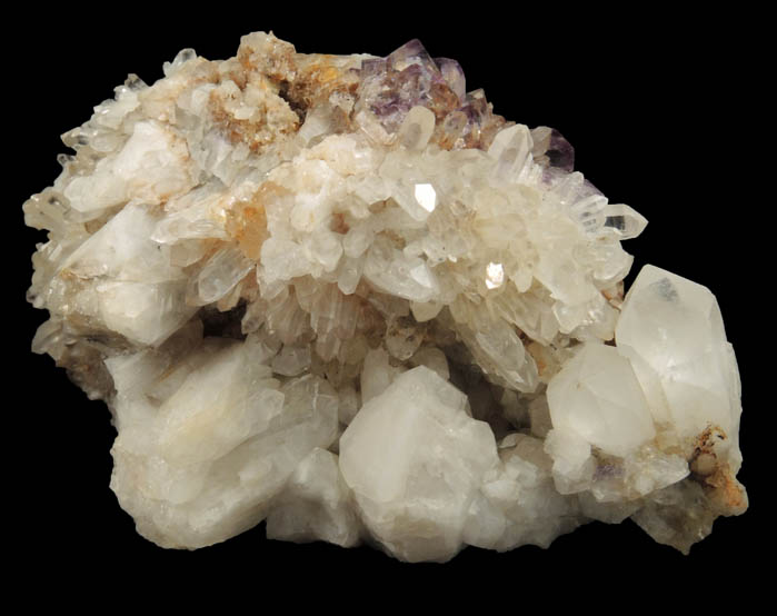 Fluorite on Quartz from Stoddard Mine, Westmoreland, Cheshire County, New Hampshire