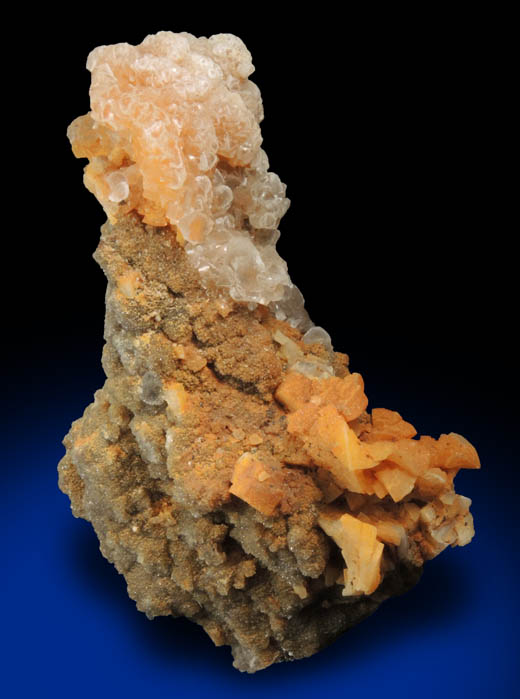 Calcite, Dolomite, Smithsonite from Monte Cristo Mine, Rush Creek District, Marion County, Arkansas