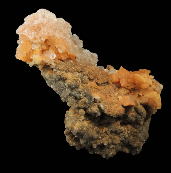 Calcite, Dolomite, Smithsonite from Monte Cristo Mine, Rush Creek District, Marion County, Arkansas