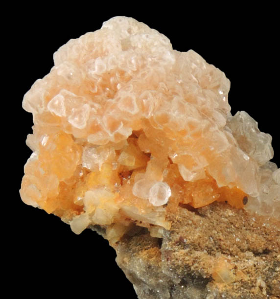 Calcite, Dolomite, Smithsonite from Monte Cristo Mine, Rush Creek District, Marion County, Arkansas