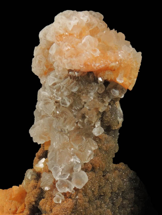 Calcite, Dolomite, Smithsonite from Monte Cristo Mine, Rush Creek District, Marion County, Arkansas