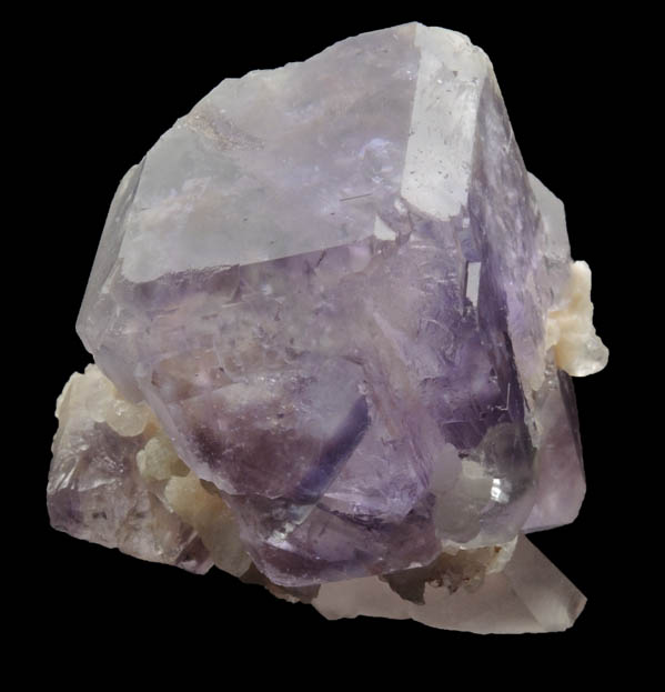 Fluorite on Quartz from Shangbao Mine, Leiyang, Hunan, China