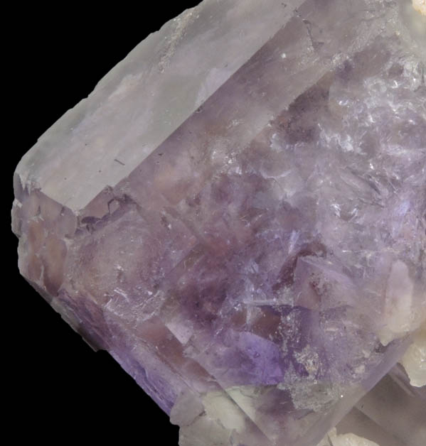 Fluorite on Quartz from Shangbao Mine, Leiyang, Hunan, China