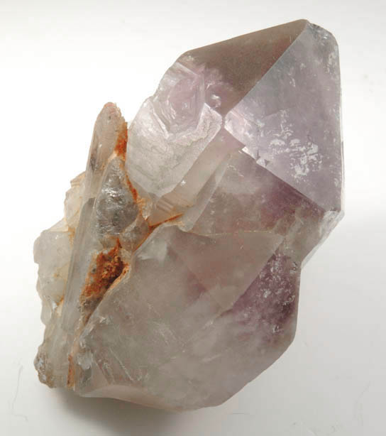 Quartz var. Smoky-Amethyst Quartz from Intergalactic Pit, Deer Hill, Stowe, Oxford County, Maine