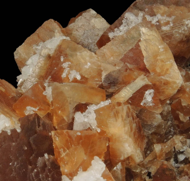 Harmotome on Calcite from Whitesmith Mine, near Strontian, Loch Sunart, Highland (formerly Argyll), Scotland