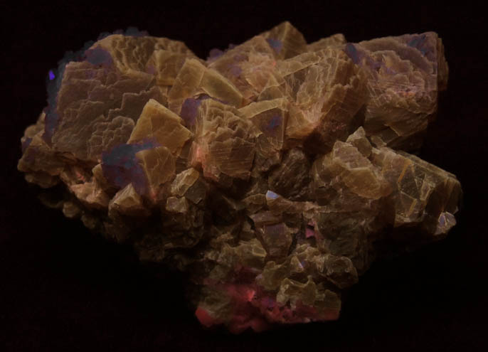 Harmotome on Calcite from Whitesmith Mine, near Strontian, Loch Sunart, Highland (formerly Argyll), Scotland