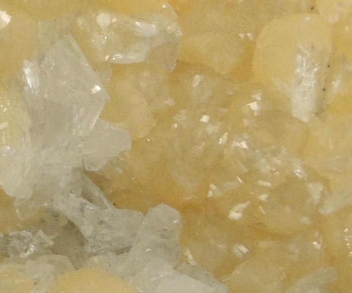 Calcite over Colemanite from Kramer Deposit, Boron, Kern County, California