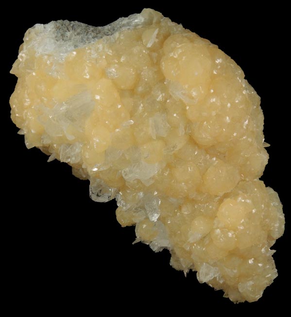 Calcite over Colemanite from Kramer Deposit, Boron, Kern County, California