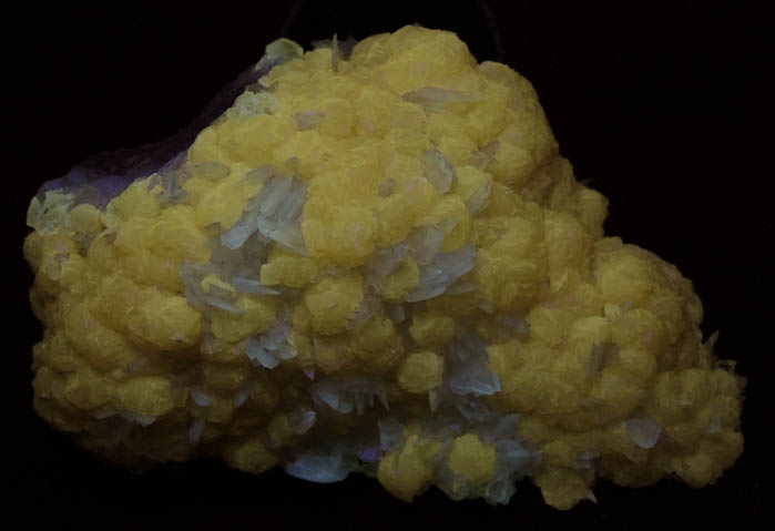 Calcite over Colemanite from Kramer Deposit, Boron, Kern County, California