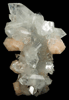 Apophyllite and Stilbite over stalactitic Quartz from Jalgaon, Maharashtra, India