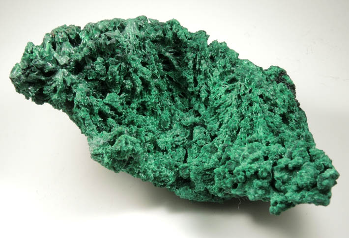 Malachite from Kolwezi Mining District, 240 km WNW of  Lubumbashi, Katanga Copperbelt, Lualaba Province, Democratic Republic of the Congo