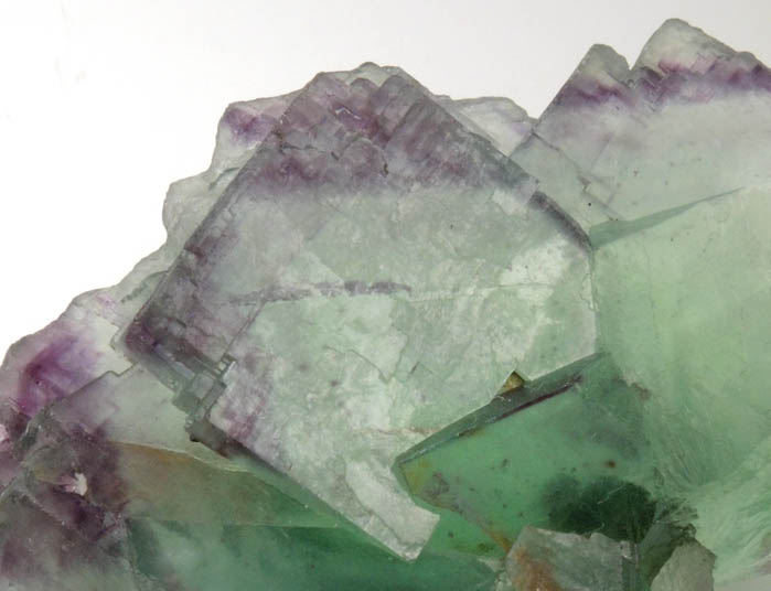 Fluorite (zoned crystals) from Okorusu Mine, 46.5 km north of Otjiwarongo, Otjozondjupa, Namibia