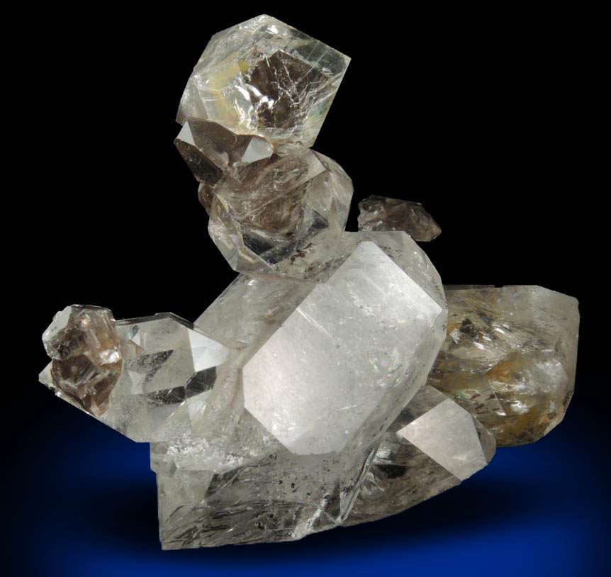 Quartz var. Herkimer Diamond cluster from Herkimer Diamond Development Mine, Middleville, Herkimer County, New York