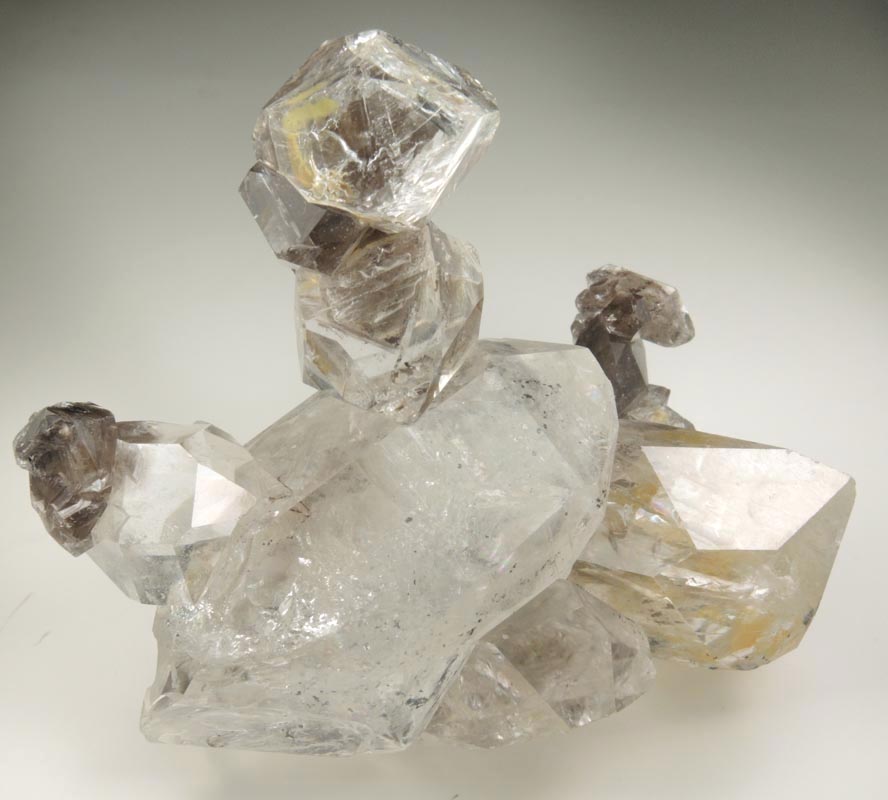 Quartz var. Herkimer Diamond cluster from Herkimer Diamond Development Mine, Middleville, Herkimer County, New York