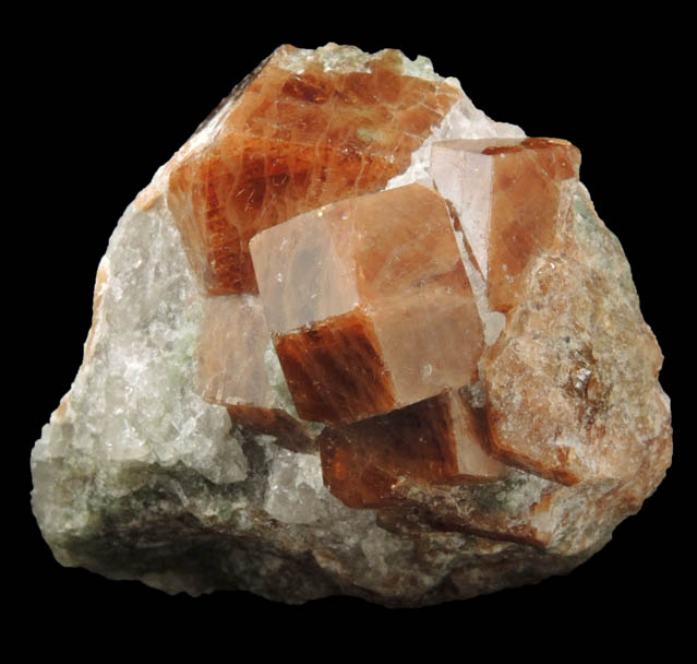 Grossular Garnet in Quartz from Pitts-Tenney Quarry, Minot, Androscoggin County, Maine