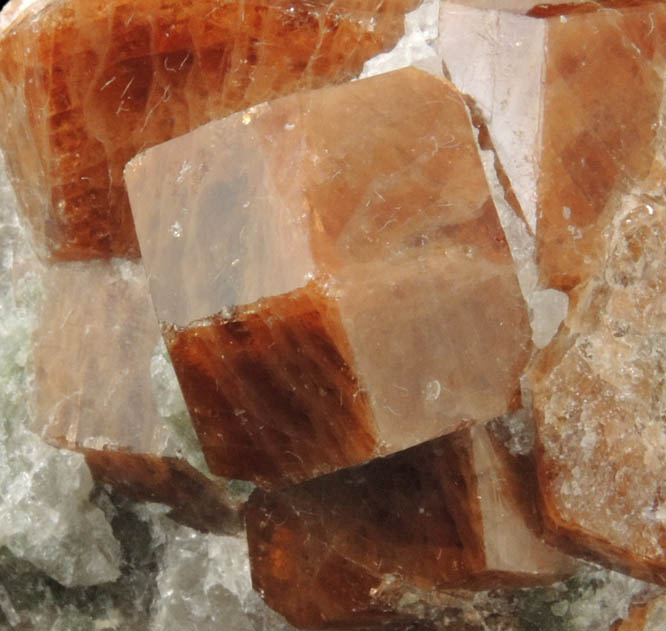 Grossular Garnet in Quartz from Pitts-Tenney Quarry, Minot, Androscoggin County, Maine