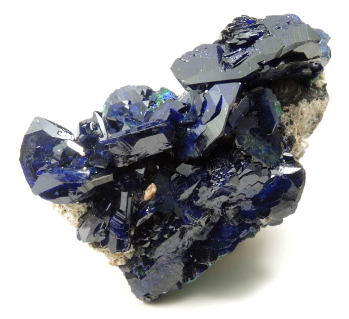 Azurite partially altered to Malachite pseudomorphs from Milpillas Mine, Cuitaca, Sonora, Mexico