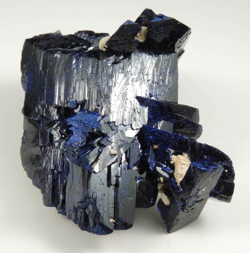 Azurite (complex cluster) from Kerrouchen, El Kbab, Khnifra Province, Morocco