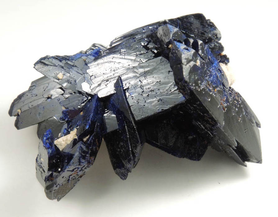 Azurite (complex cluster) from Kerrouchen, El Kbab, Khnifra Province, Morocco