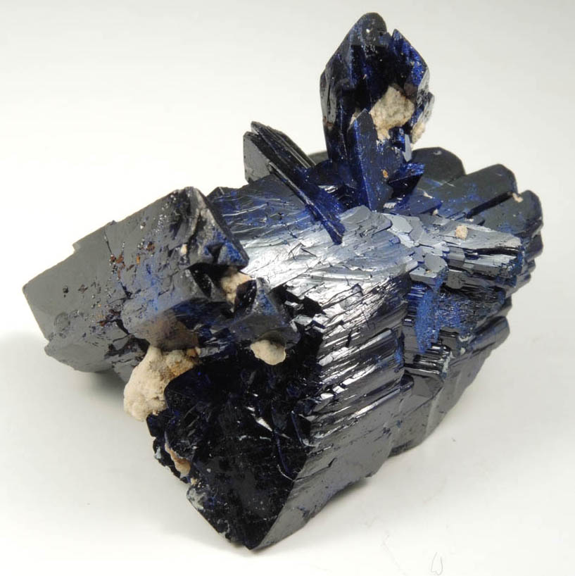 Azurite (complex cluster) from Kerrouchen, El Kbab, Khnifra Province, Morocco