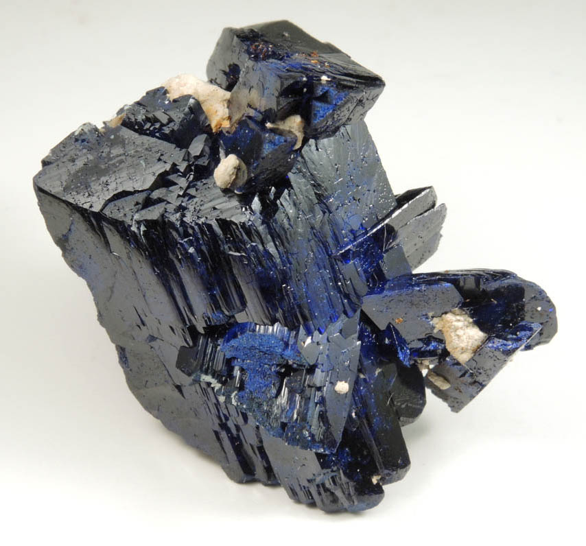 Azurite (complex cluster) from Kerrouchen, El Kbab, Khnifra Province, Morocco