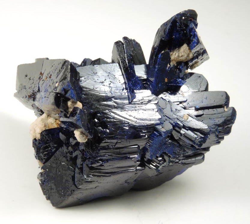 Azurite (complex cluster) from Kerrouchen, El Kbab, Khnifra Province, Morocco