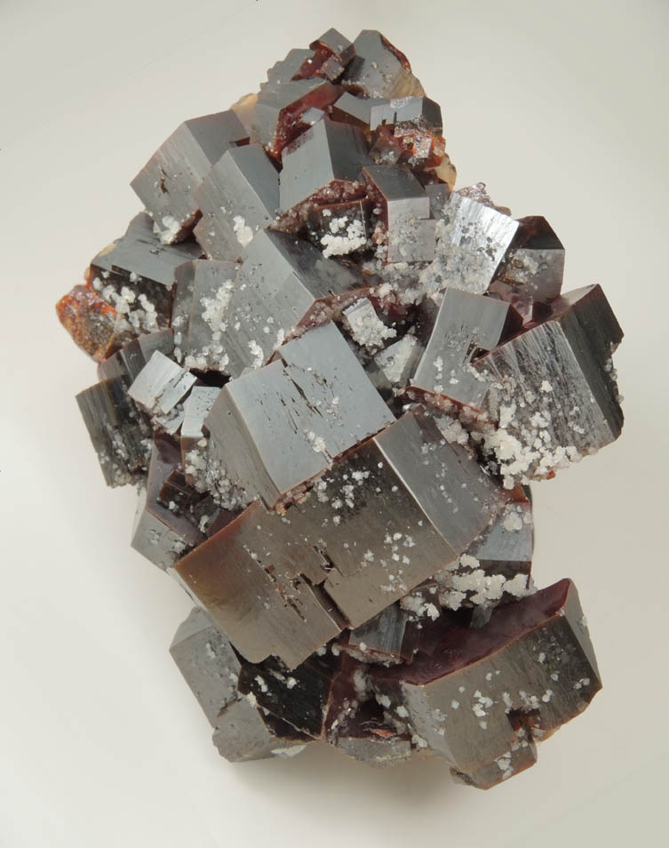 Vanadinite with Calcite from Mibladen, Haute Moulouya Basin, Zeida-Aouli-Mibladen belt, Midelt Province, Morocco