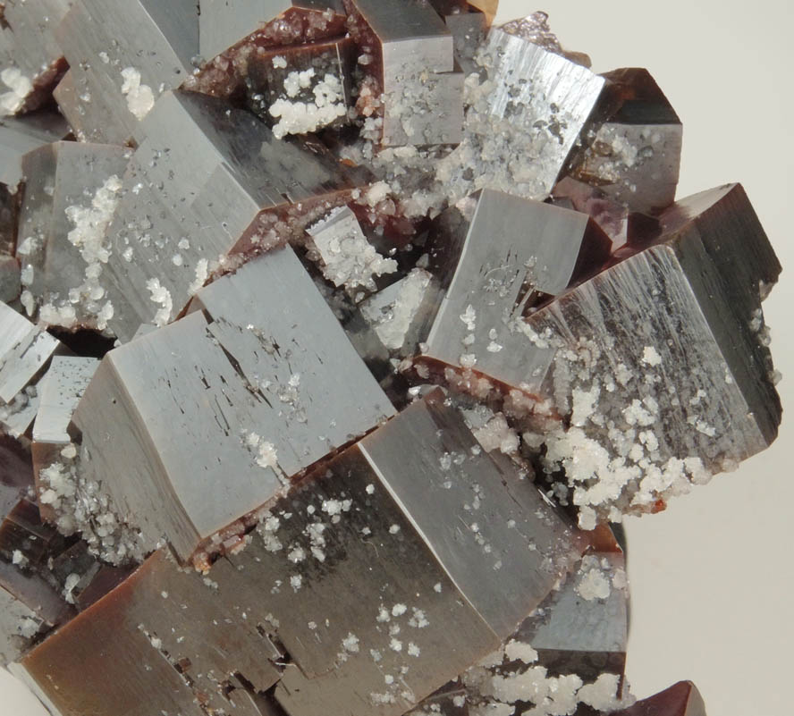 Vanadinite with Calcite from Mibladen, Haute Moulouya Basin, Zeida-Aouli-Mibladen belt, Midelt Province, Morocco