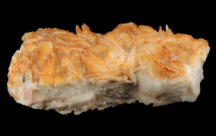 Barite with Vanadinite from Mibladen, Haute Moulouya Basin, Zeida-Aouli-Mibladen belt, Midelt Province, Morocco