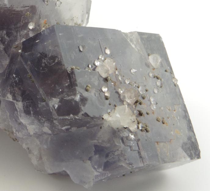 Fluorite with Calcite and Pyrite from Jbel el Hammam, 43 km SW of Mekns, Ait Mimoune, Khmisset, Morocco