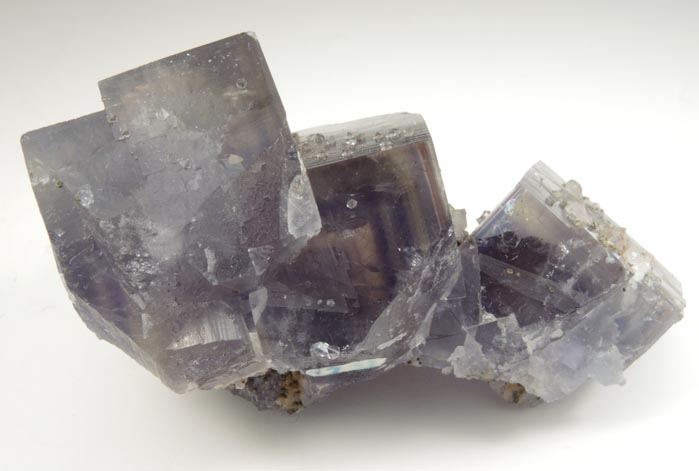 Fluorite with Calcite and Pyrite from Jbel el Hammam, 43 km SW of Mekns, Ait Mimoune, Khmisset, Morocco