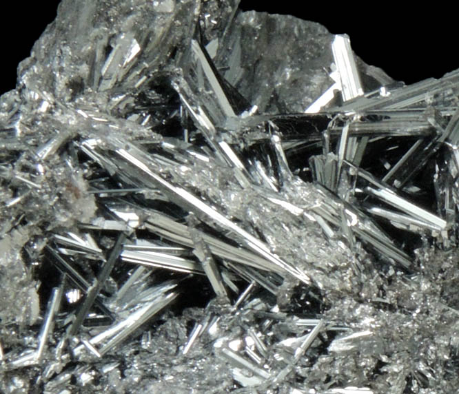 Stibnite with Calcite from Herja Mine (Kisbanya), Baia Mare, Maramures, Romania