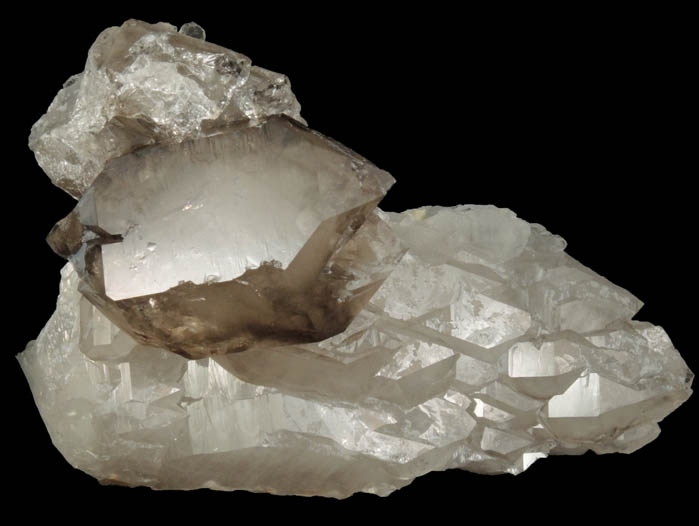 Quartz var. Smoky Quartz from Havey Quarry, Poland, Androscoggin County, Maine
