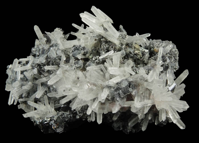 Quartz with Sphalerite from Deveti Septemvri Mine, Madan District, Rhodope Mountains, Bulgaria