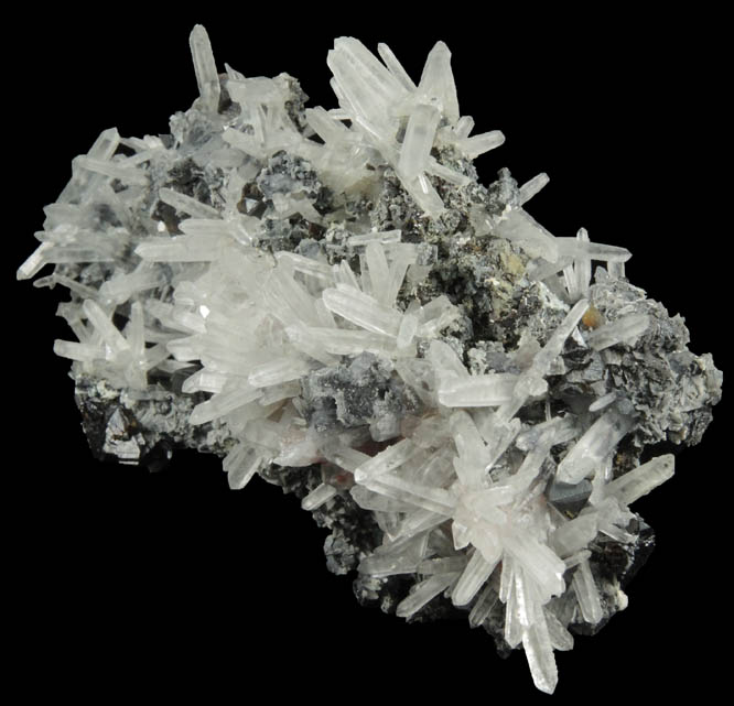 Quartz with Sphalerite from Deveti Septemvri Mine, Madan District, Rhodope Mountains, Bulgaria