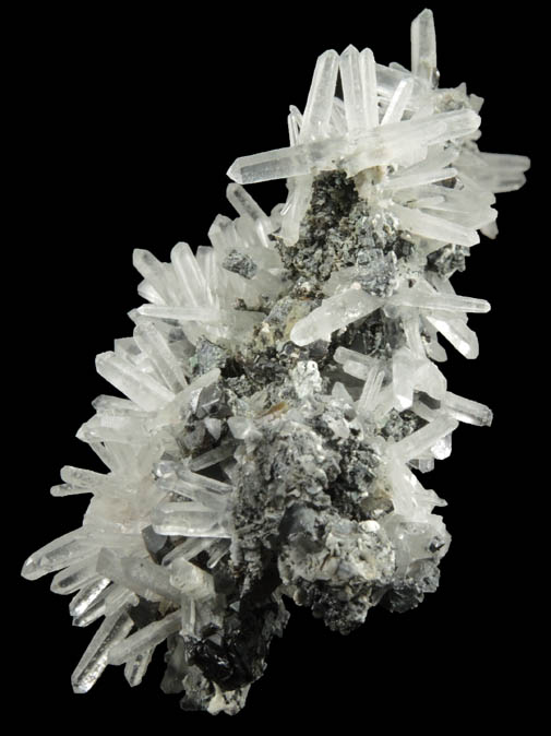 Quartz with Sphalerite from Deveti Septemvri Mine, Madan District, Rhodope Mountains, Bulgaria