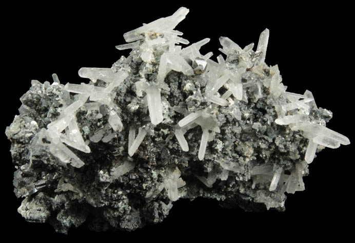 Quartz with Sphalerite from Deveti Septemvri Mine, Madan District, Rhodope Mountains, Bulgaria