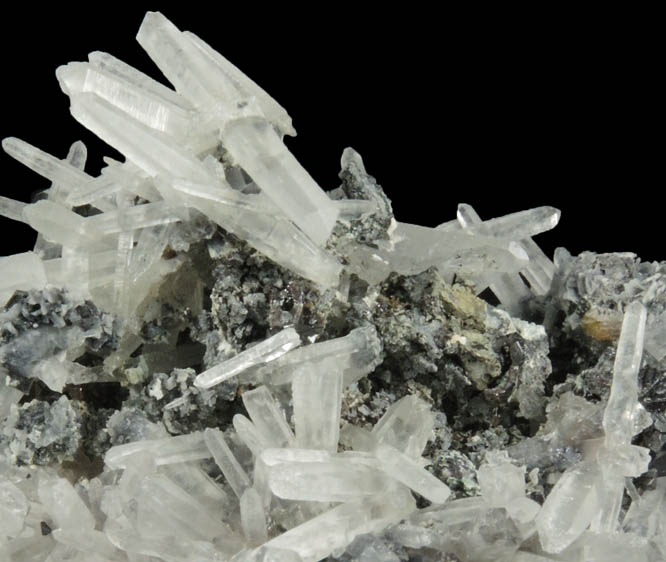 Quartz with Sphalerite from Deveti Septemvri Mine, Madan District, Rhodope Mountains, Bulgaria