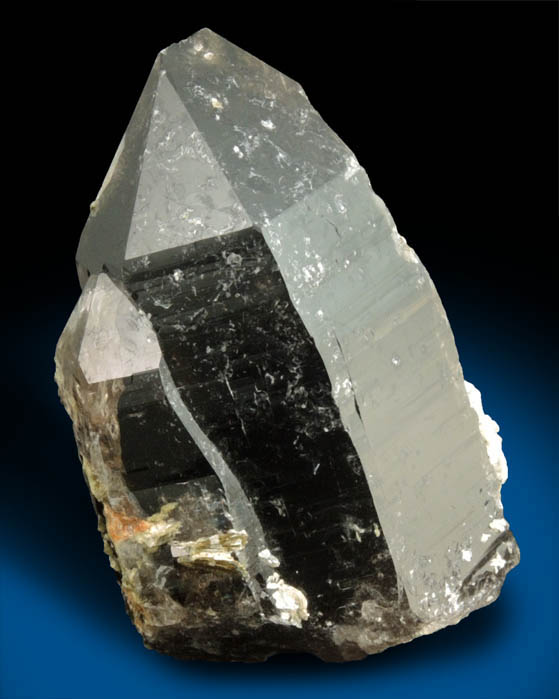 Quartz var. Smoky Quartz with Muscovite from Berry Quarry, Poland, Androscoggin County, Maine