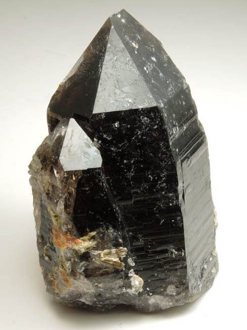 Quartz var. Smoky Quartz with Muscovite from Berry Quarry, Poland, Androscoggin County, Maine