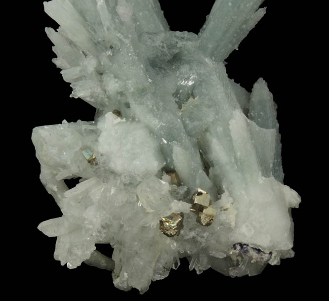 Quartz with Chlorite inclusions and Pyrite from (Maozu?), Qiaojia, Zhaotong, Yunnan, China
