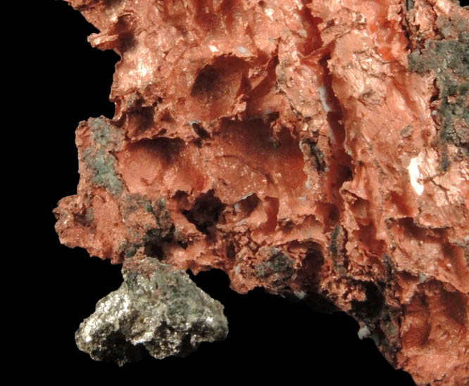 Silver and Copper from Ridge Mine, Mass City, Ontonagon County, Michigan