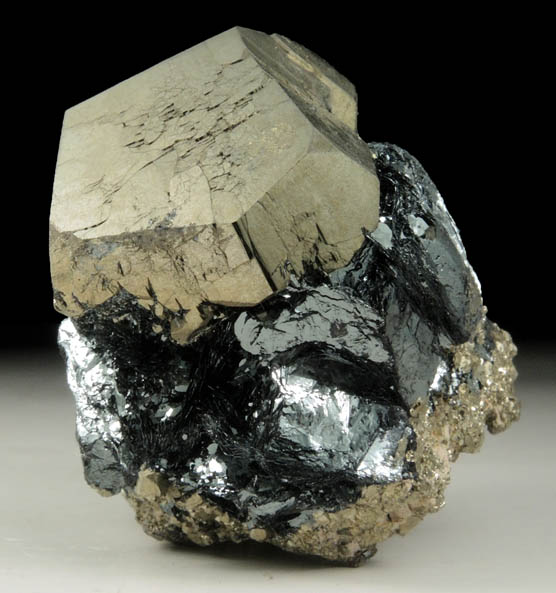 Pyrite and Specular Hematite from Isola d'Elba, Tuscan Archipelago, Livorno, Italy