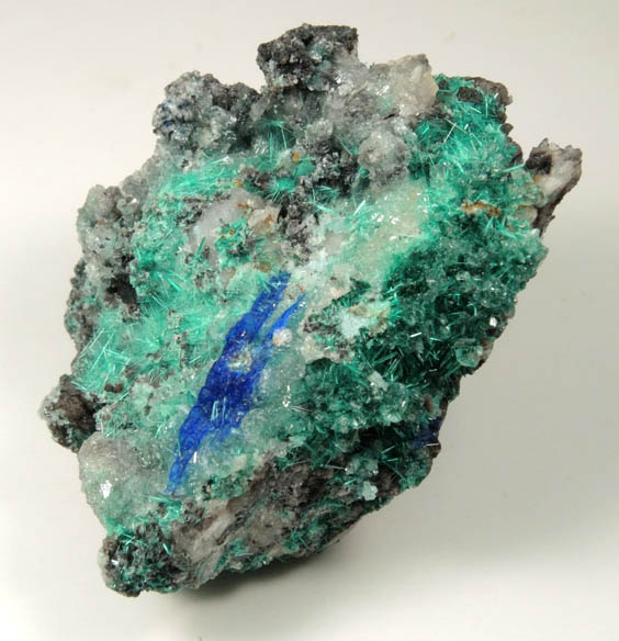 Linarite and Brochantite from Goulmima, Errachidia, Morocco