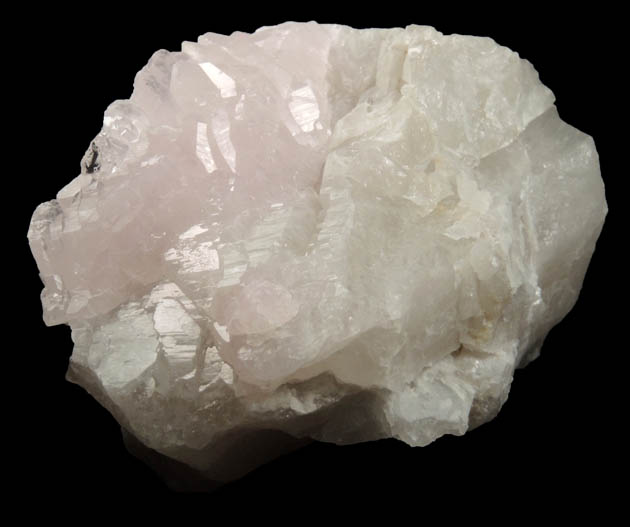 Quartz var. Rose Quartz Crystals from Mount Mica Quarry, Paris, Oxford County, Maine