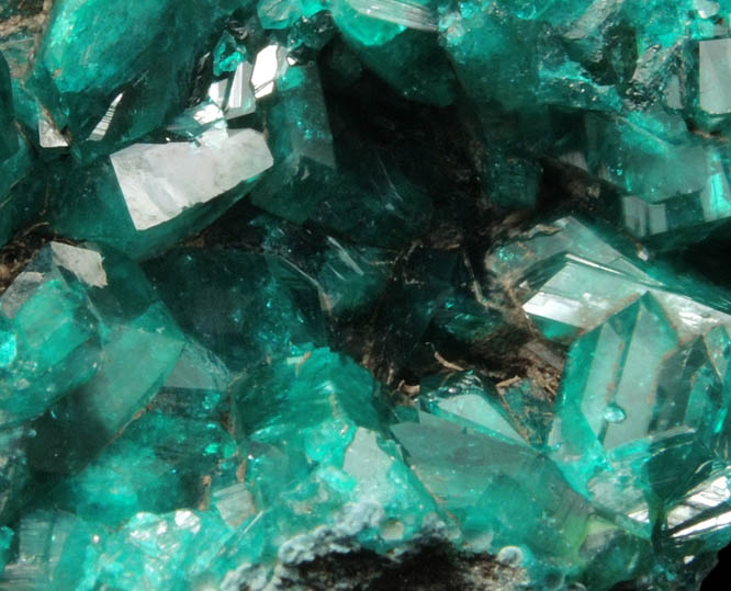 Dioptase from Tantara, 26 WSW of Likasi, Katanga Copperbelt, Haut-Katanga Province, Democratic Republic of the Congo