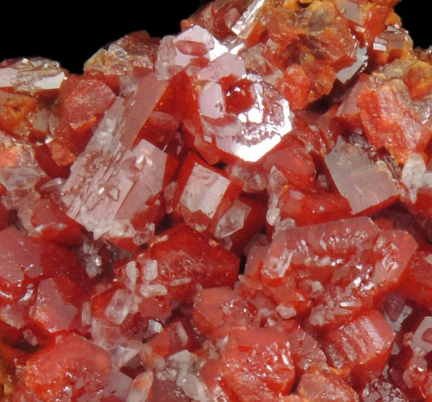 Vanadinite with Calcite from North Geronimo Mine, La Paz County, Arizona