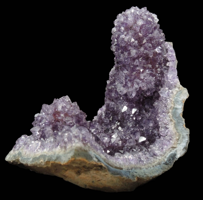 Quartz var. Amethyst Quartz stalactitic formations from Alto Uruguai, Rio Grande do Sul, Brazil