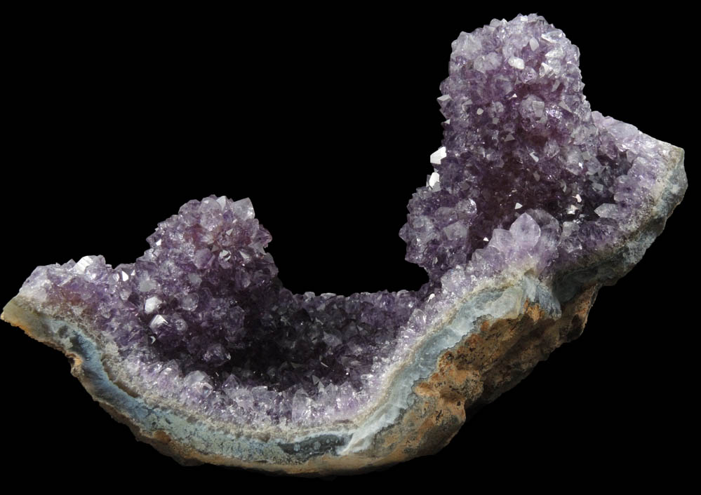 Quartz var. Amethyst Quartz stalactitic formations from Alto Uruguai, Rio Grande do Sul, Brazil